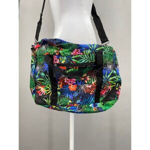 Desigual Tropical Floral Duffel Bag, Womens Large Travel Gym Weekender Crossbody